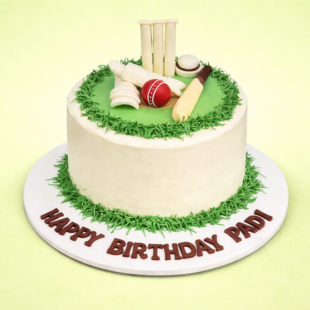 Cricket Celebration Cake