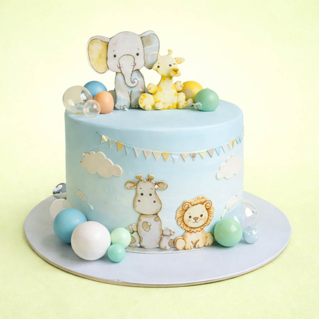 Pastel Safari Dream Cake