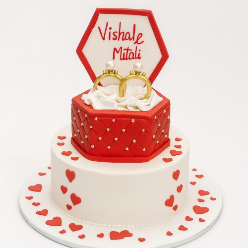 Ring Ceremony Cake