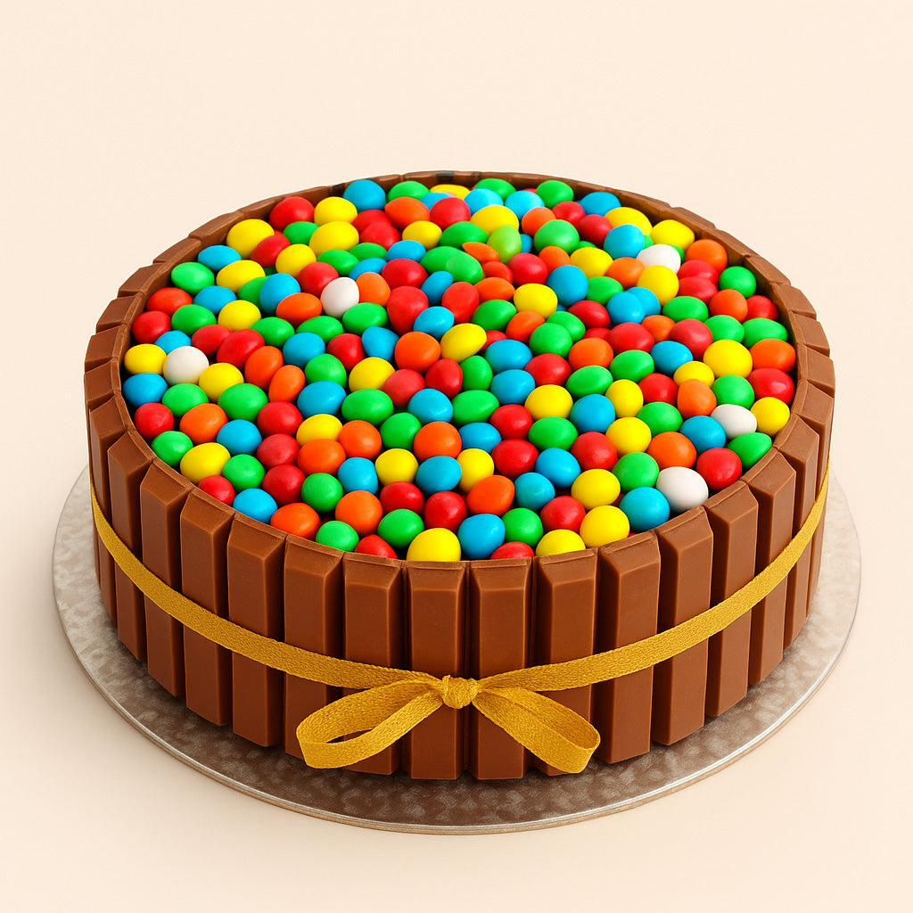 Chocolate Kit Kat Gems Cake