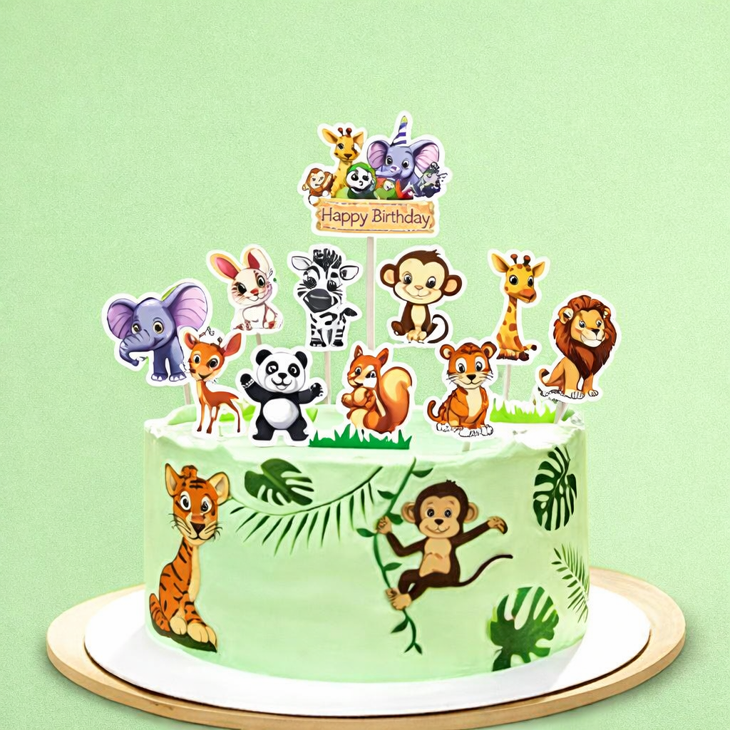 Jungle Safari Birthday Cake