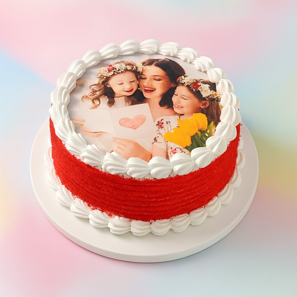 Red Velvet Photo Cake
